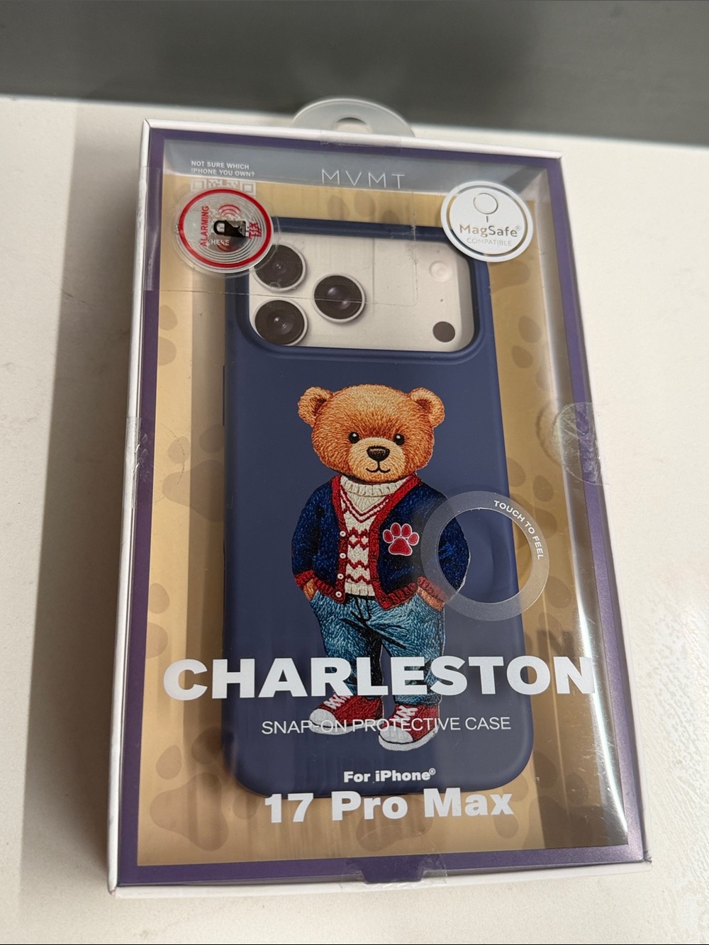 MVMT Navy Bear Protective MagSafe iPhone 17 Pro Max Case